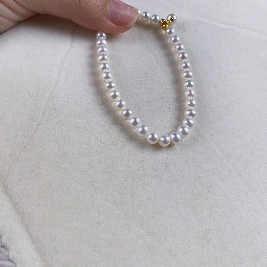淡水珍珠手绳银S925镶嵌