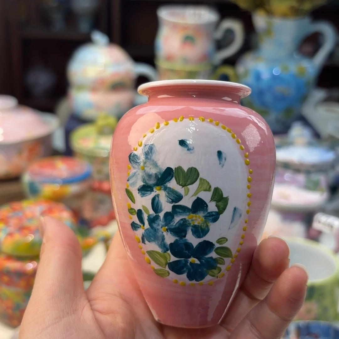 瓷片景德镇手绘高温釉下彩陶瓷茶具