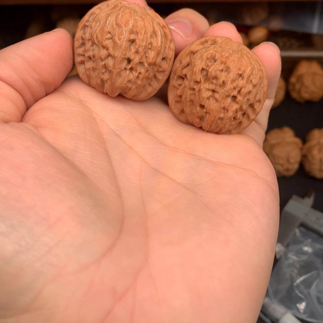 文***申吊坠文玩核桃35正磨