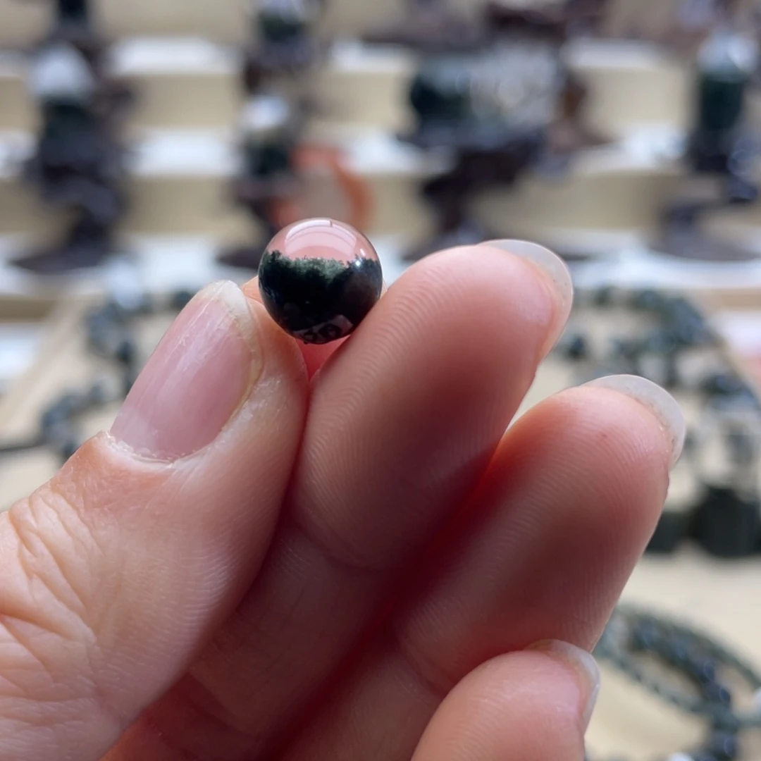 水晶吊坠(不含链)未镶嵌若*绿幽灵聚宝盆单珠打孔不退换