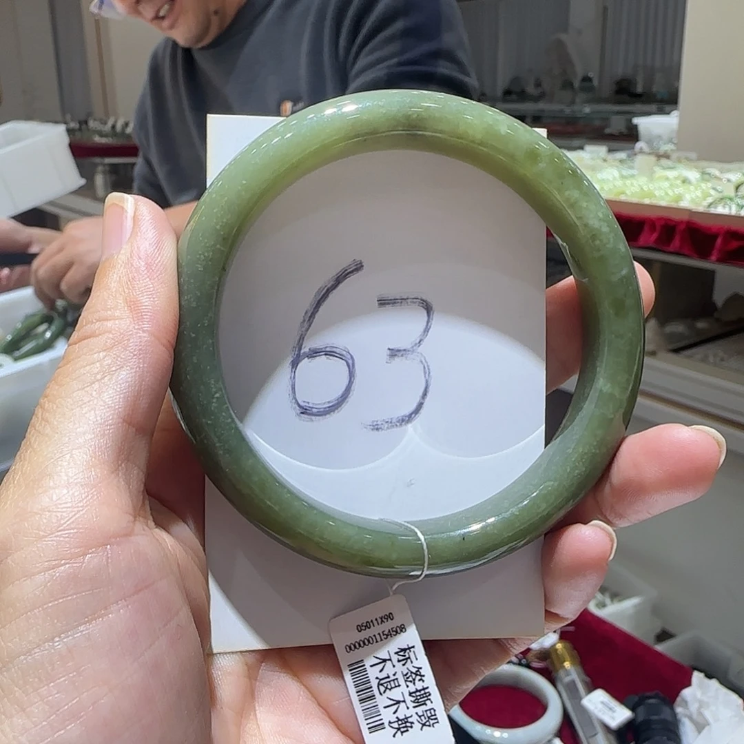 和田玉未镶嵌手镯1002