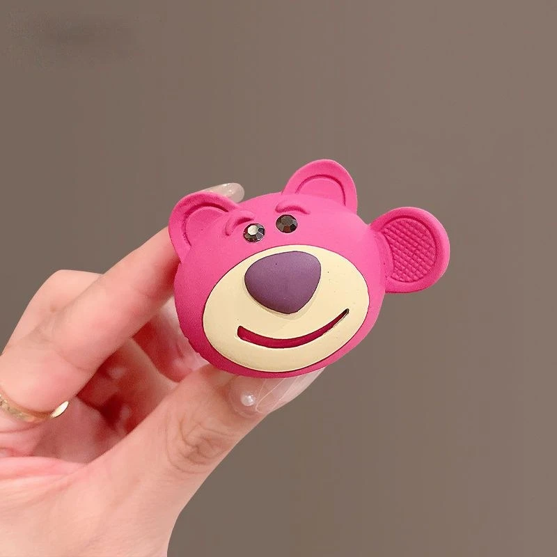 韩国可爱小熊抓夹2022夏季新款女发夹后脑勺夹子头饰马尾固定神器