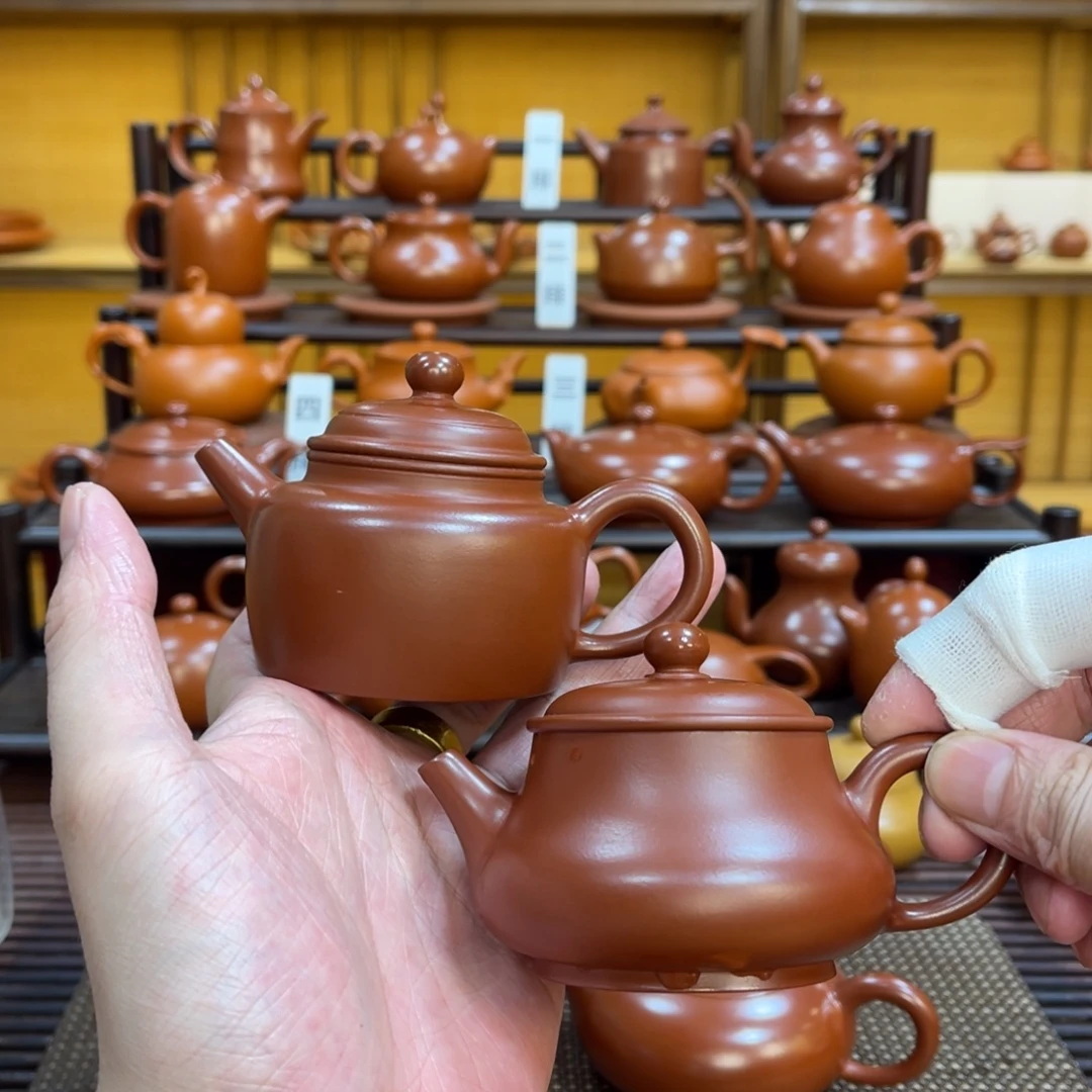 阿***哥茶壶紫砂潮州手拉壶 两个100cc