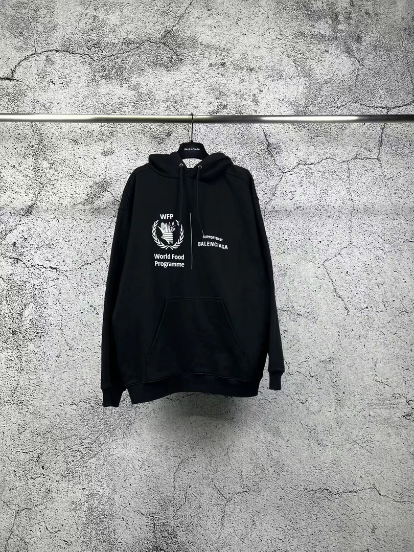 未使用 Balenciaga/巴黎世家 WFP联名帽衫/XS码/RN0267