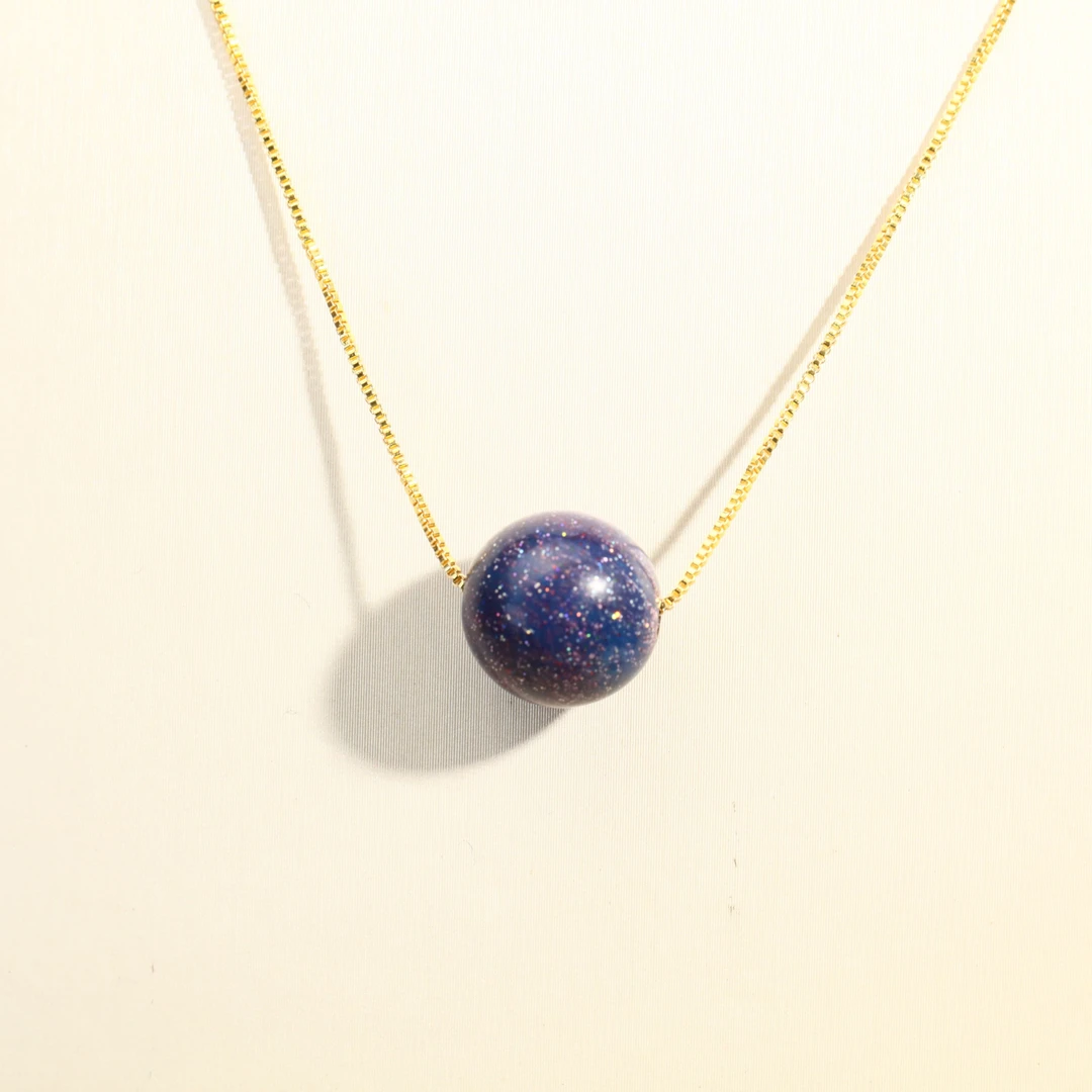 【星河满目】大漆单珠路路通吊坠#A610132