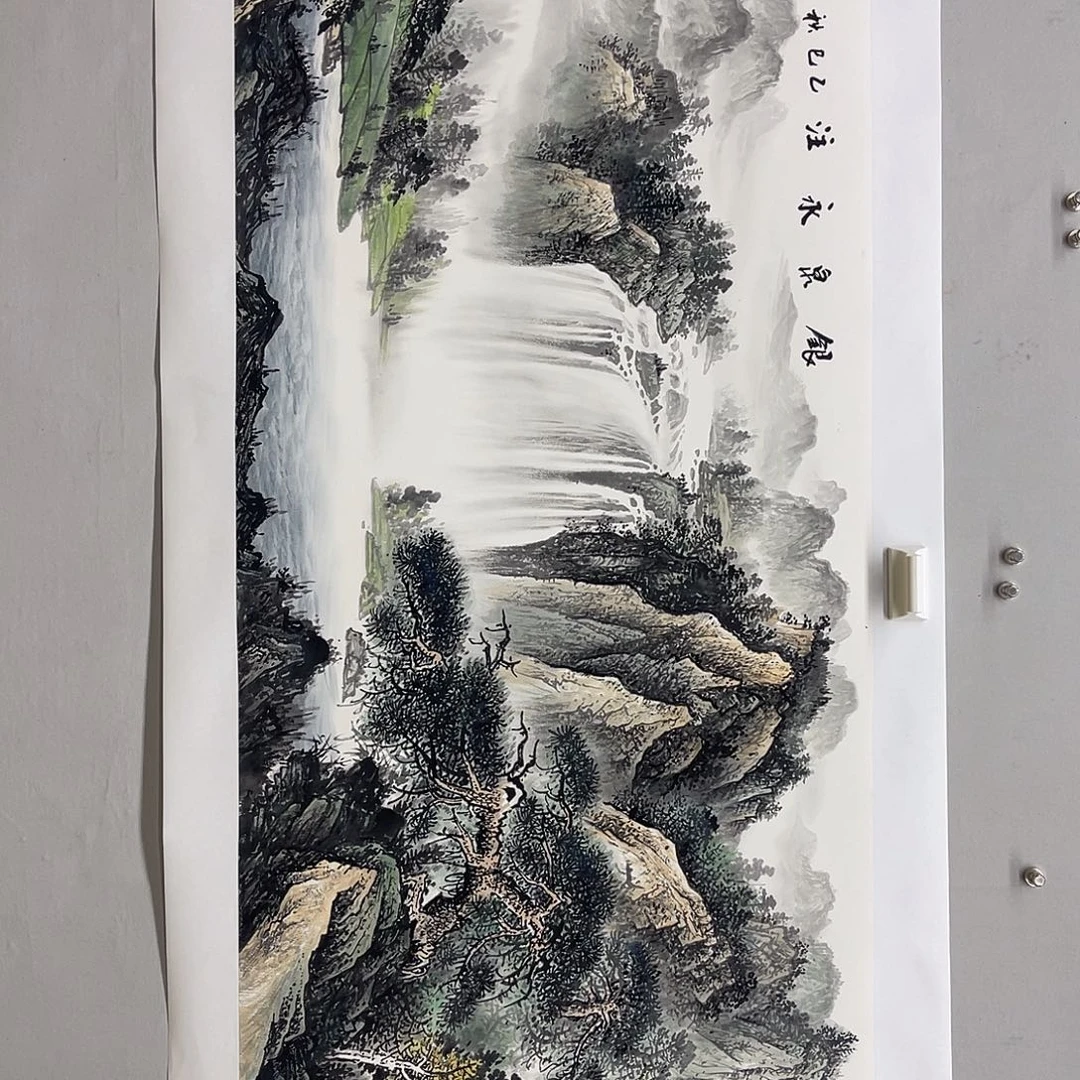 国画梁羽杰180/70青绿山水