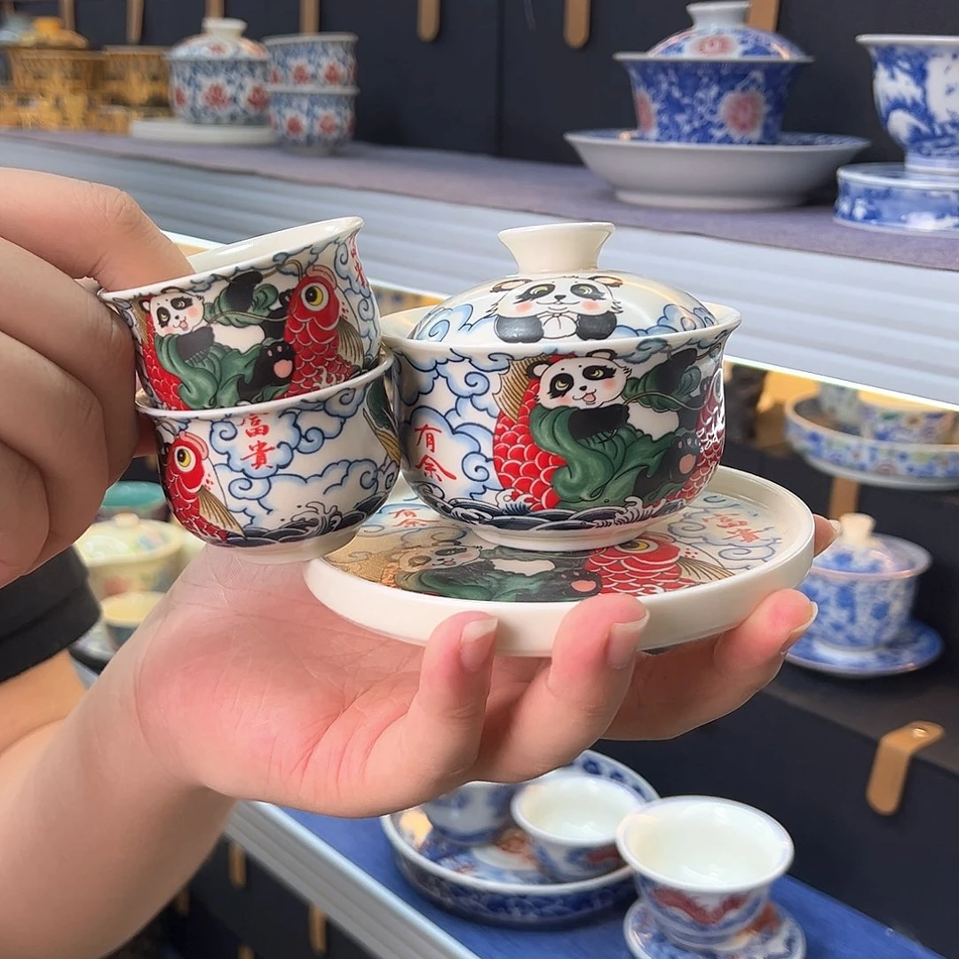 盖碗里的水煮开后放