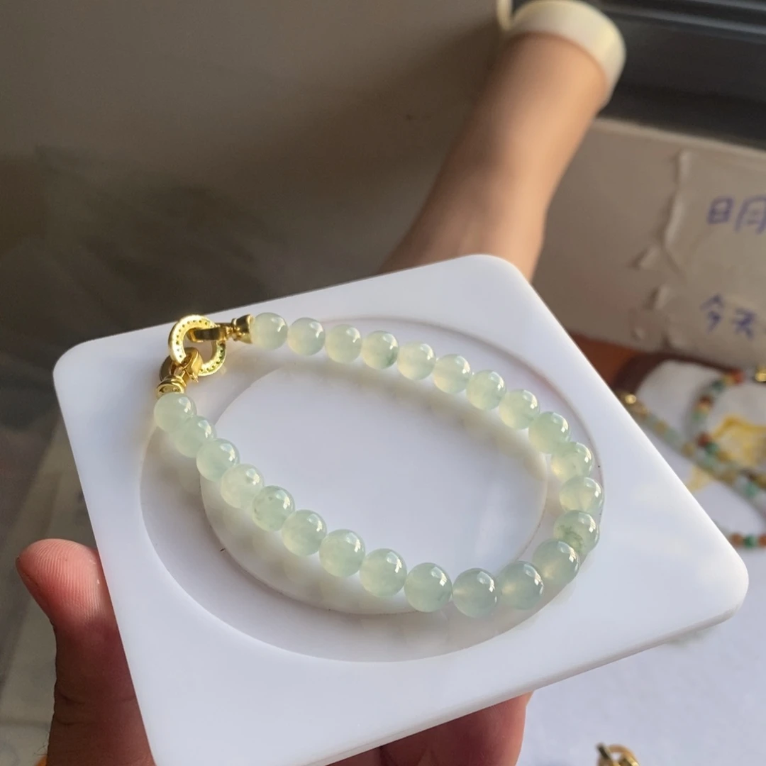 定制翡翠未镶嵌36 缅甸翡翠A货卡7.7