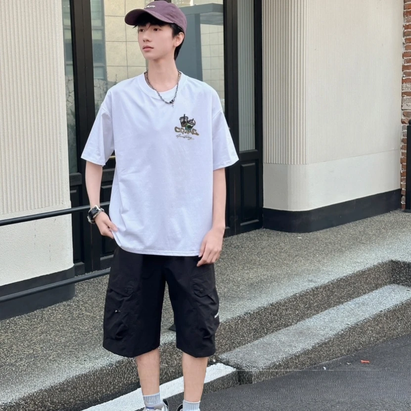 大男孩夏季短袖T恤上衣饮料杯6615