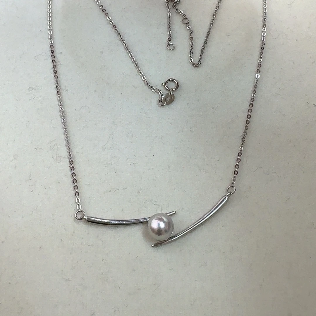 海水珍珠颈饰银S925镶嵌