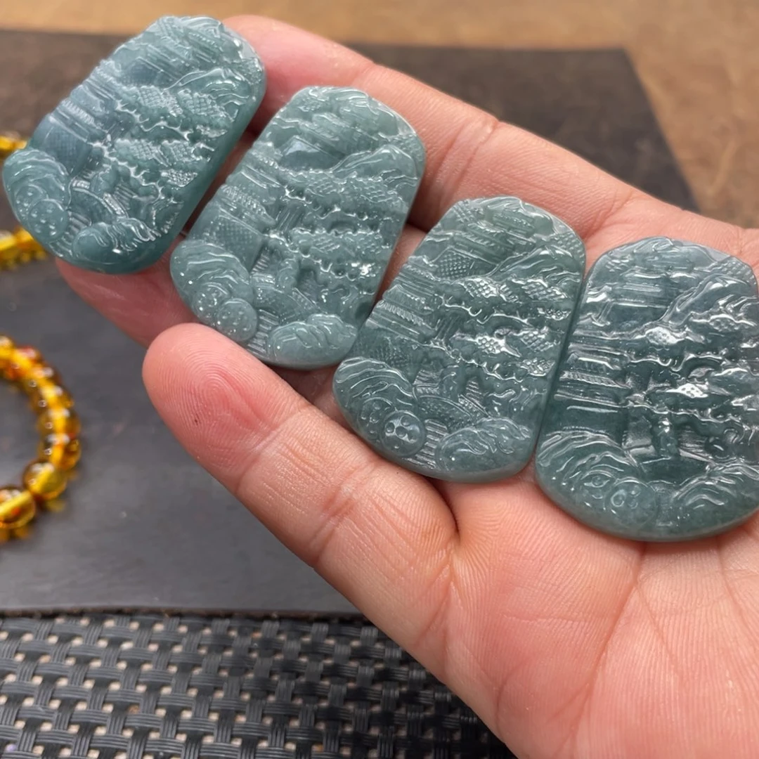 翡翠未镶嵌颈饰多样性发货拍一发一