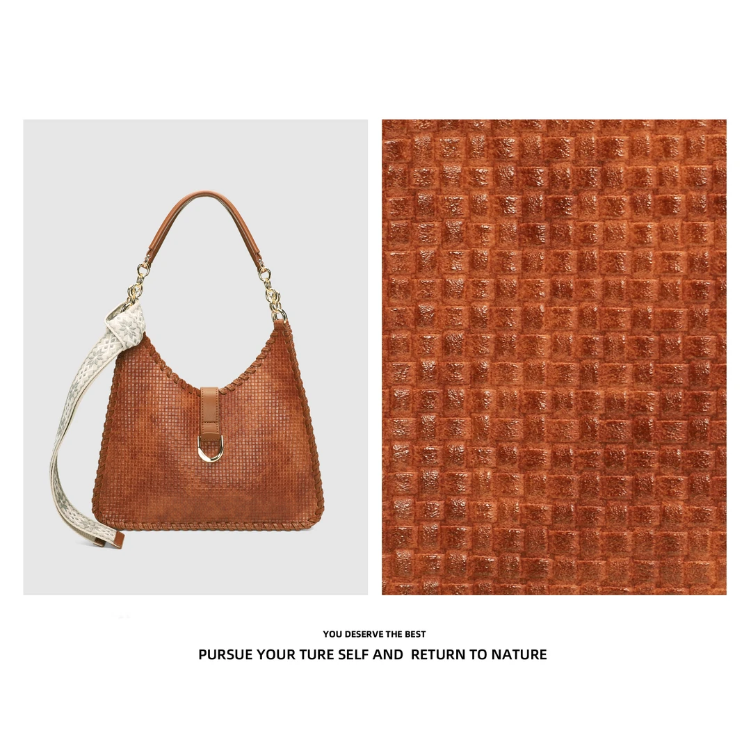 Discoverrevive托特包女士复古购物袋单肩子母包通勤腋下