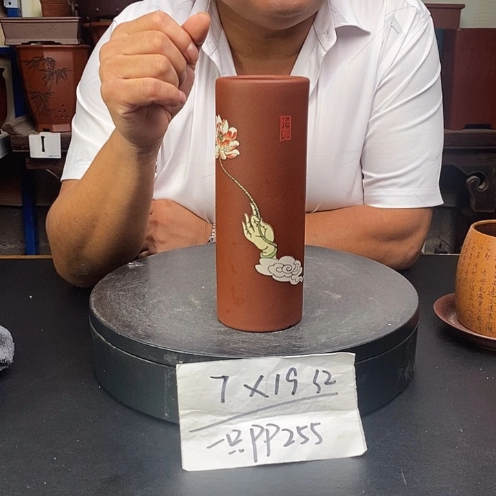 紫砂花盆货号一只PP255