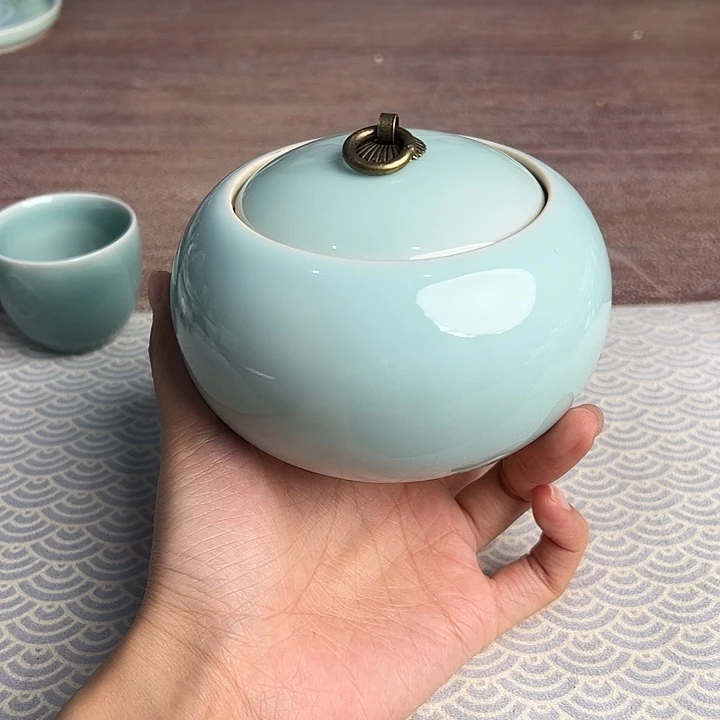 龙泉云间青瓷小米茶器