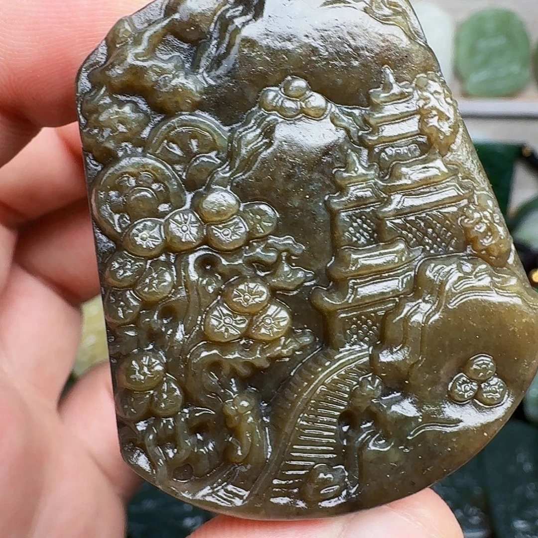 颈饰未镶嵌和田玉