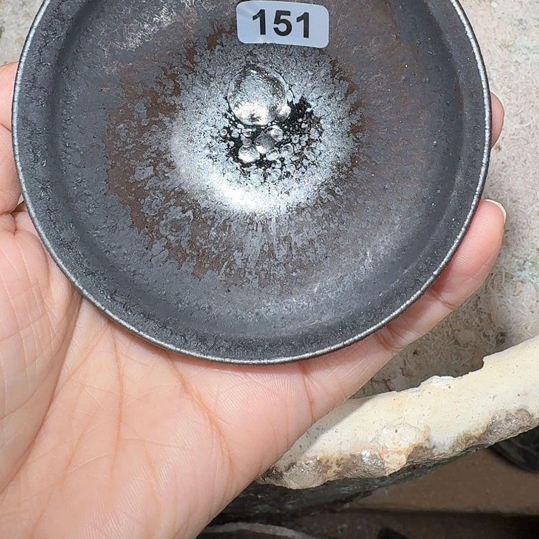 茶盏龙窑柴烧自然还原瑕疵