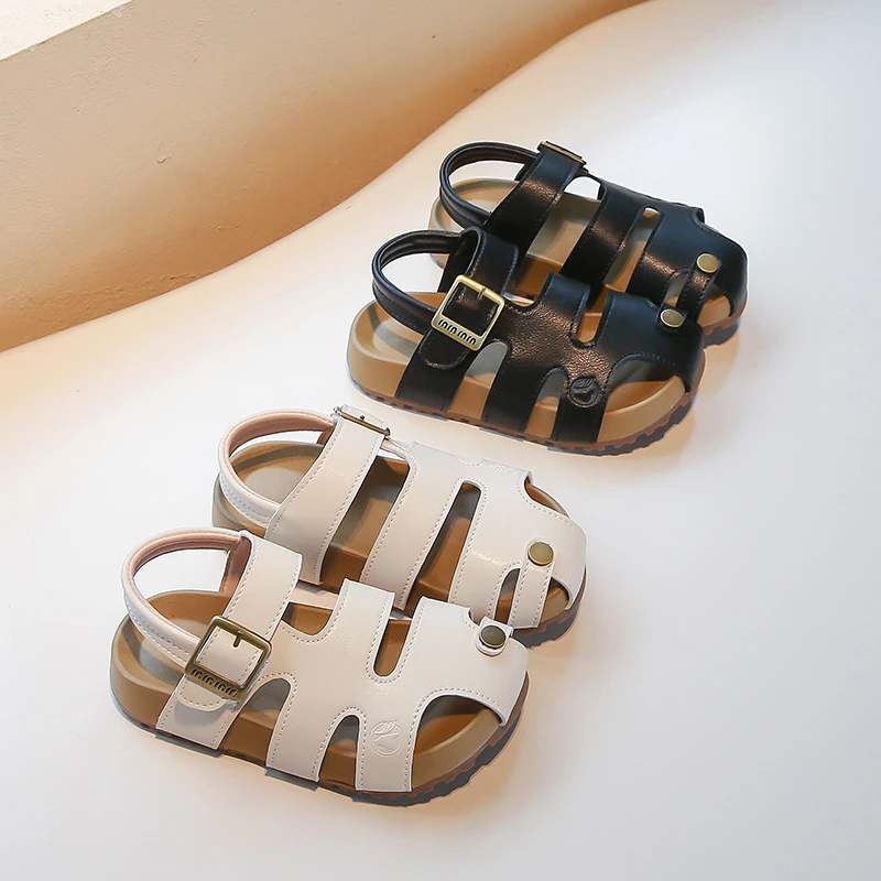 25夏季新款儿童凉鞋中大童鞋女童中性休闲凉鞋男童包头罗马鞋269