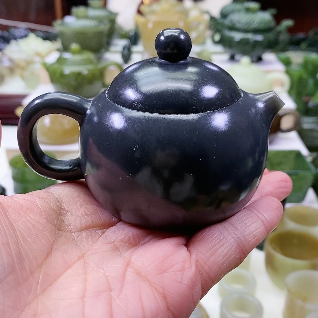 和田玉茶壶未镶嵌130ml