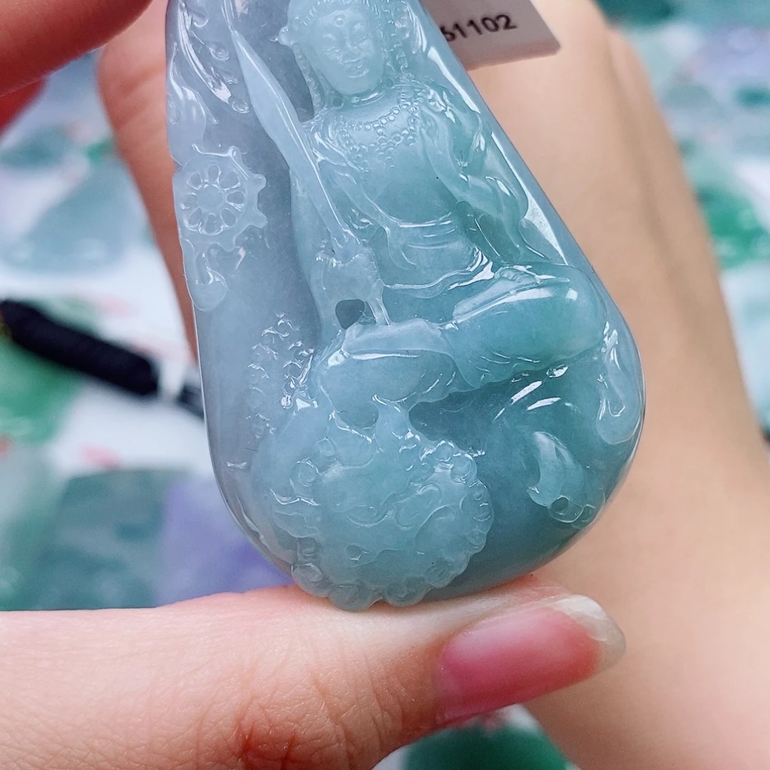 海***知翡翠未镶嵌颈饰翡翠