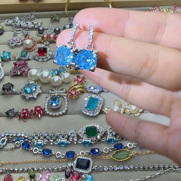 烟晶银S925镶嵌戒指