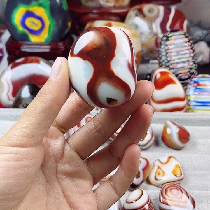 玛瑙/玉髓未镶嵌耳饰