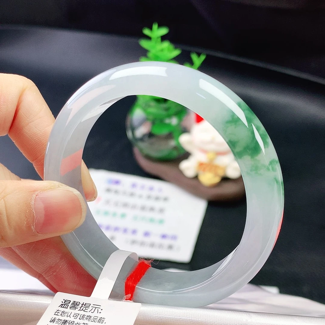 未镶嵌手镯翡翠55圈