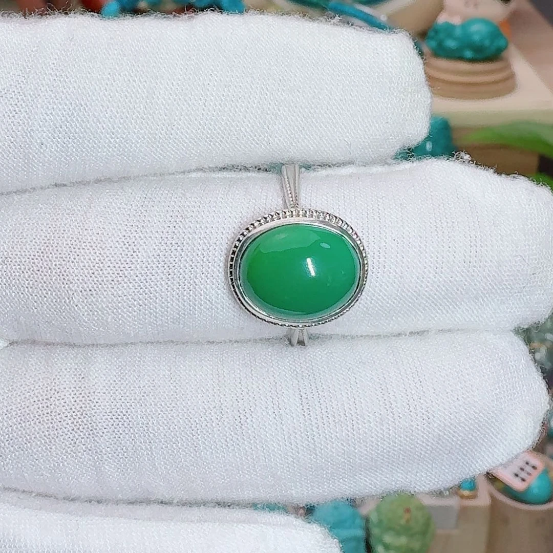 绿松石银S925镶嵌珠宝奇石