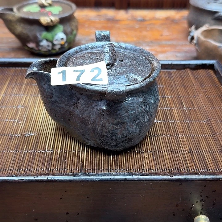 纯手工制作粗陶茶具