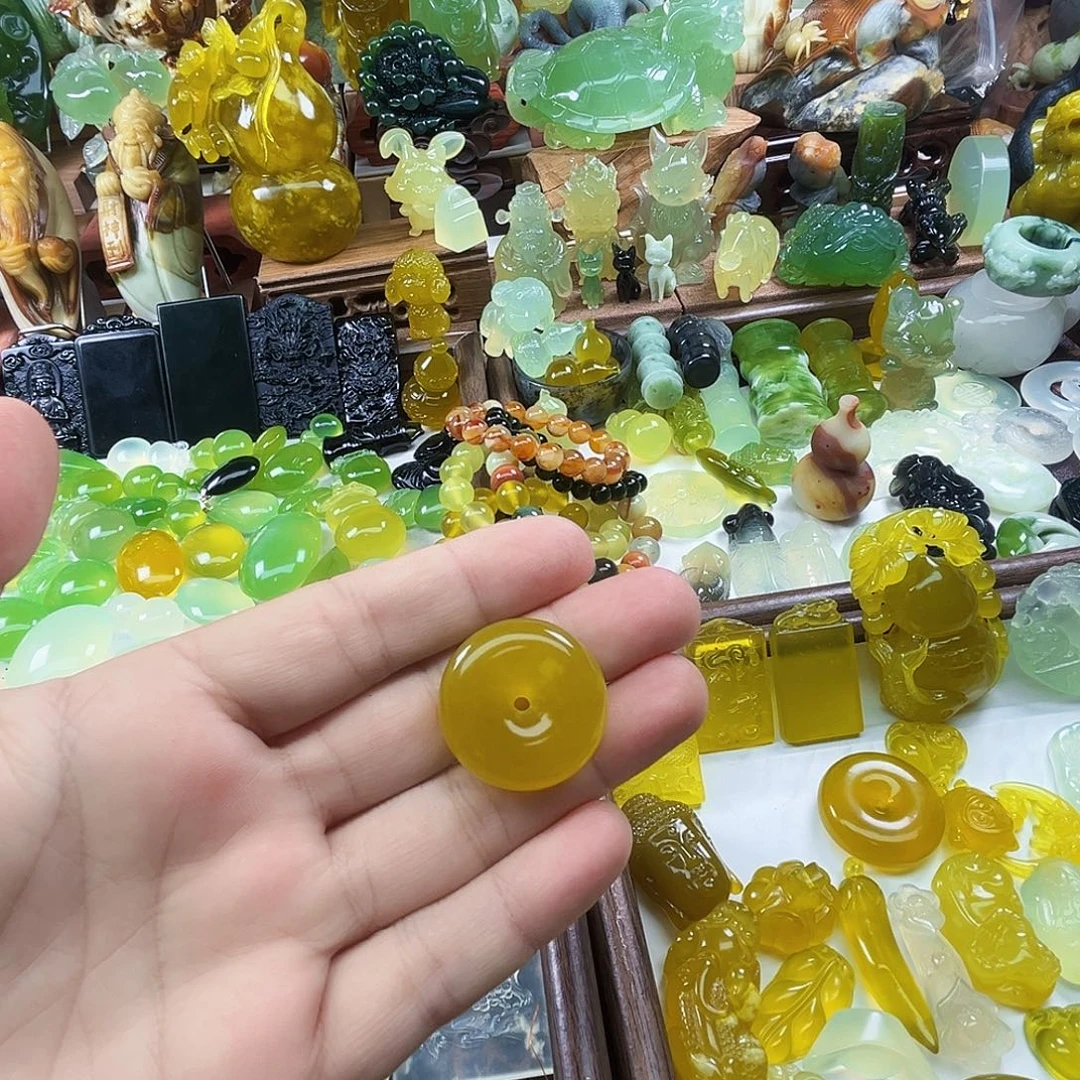 岫玉未镶嵌吊坠(不含链)