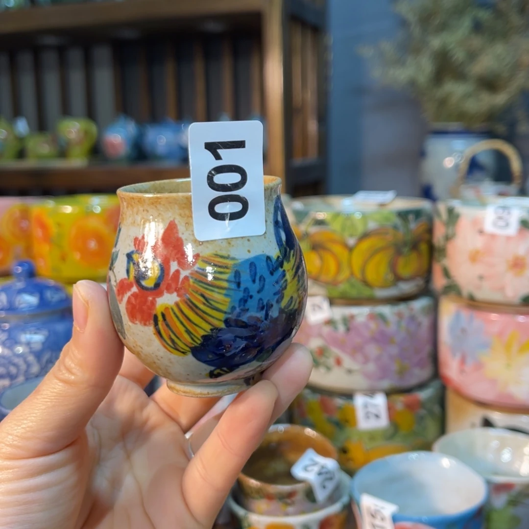 杯素浅陶瓷手工手绘