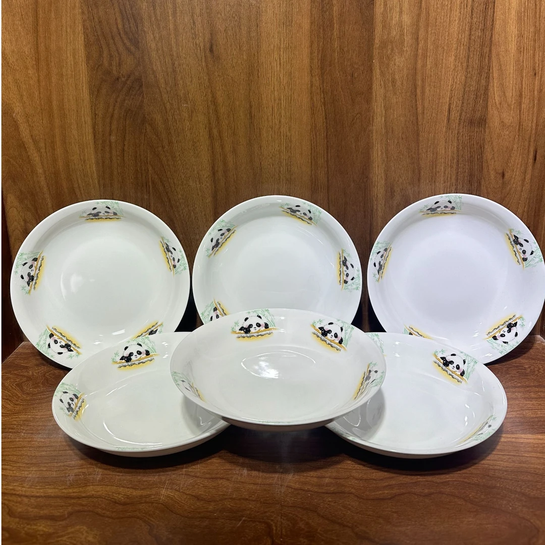 仿古瓷 A853景德镇制陶瓷盘8英寸20厘米6件