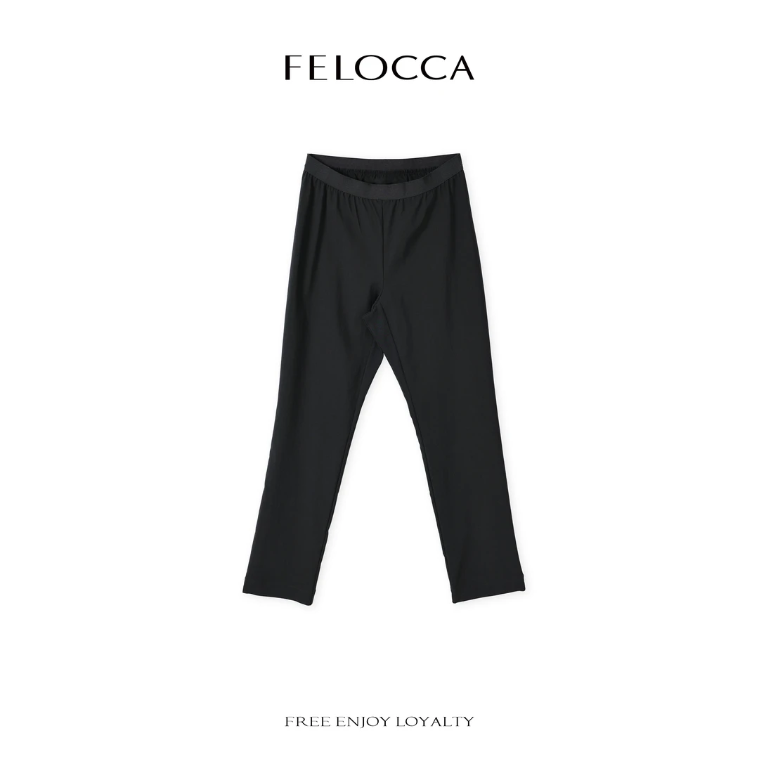 【FELOCCA】麻节肌理高弹小脚裤显瘦高腰长裤百搭25SKZ039