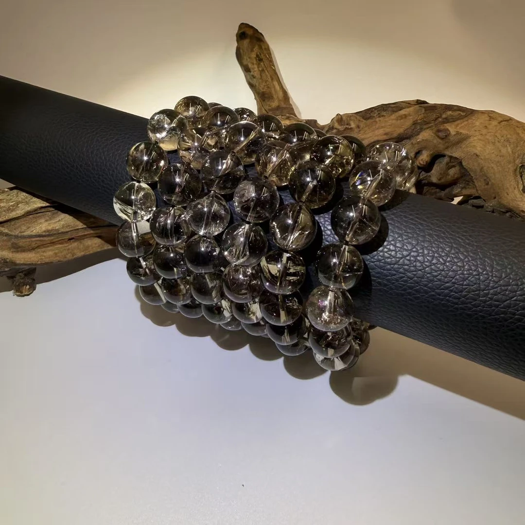 【爱上水晶】 Z32  彩虹茶喜玛水晶14M手串  多样性发其一