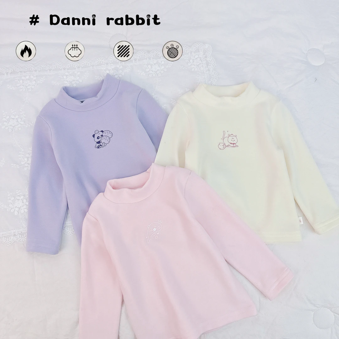 「Dannirabbit」【小奶皮】冬款&女童简约可爱恒温打底衫【G-5848】
