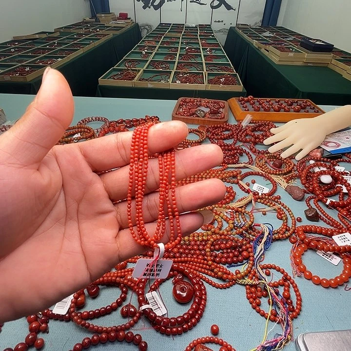 手链未镶嵌南红玛瑙精品小米珠2+