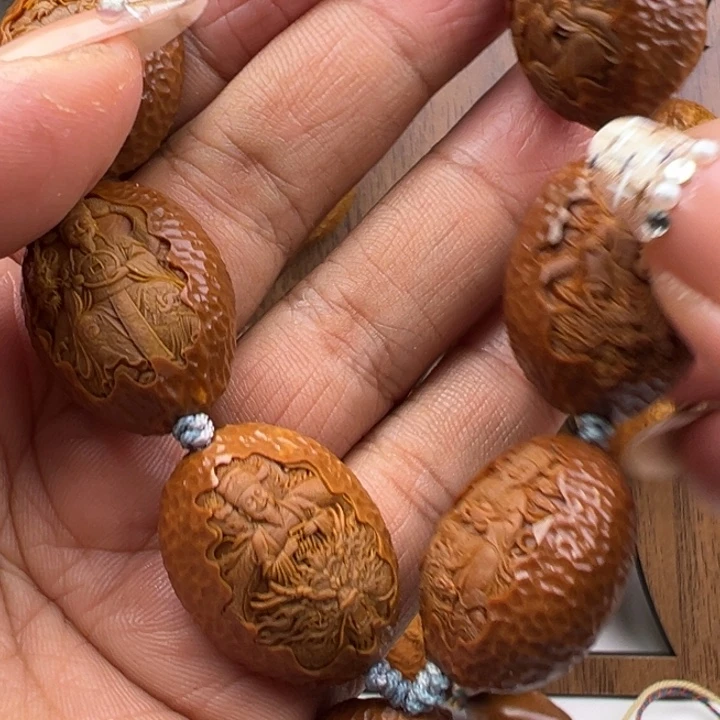 橄榄核手串/手链2.2九龙财神