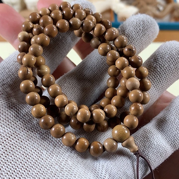 檀香木手串/手链顺纹0.6✖️108奶香瑕疵福利