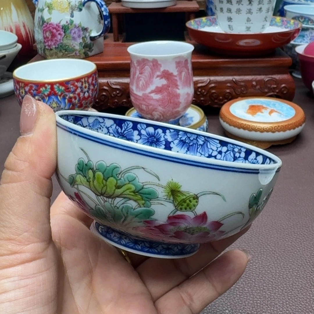 瓷片景德镇仿古手工制作精品展示