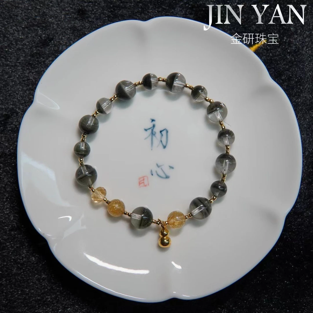 【一禄生财】金研珠宝绿幽灵聚宝盆18k原创设计款（多样性发其一）