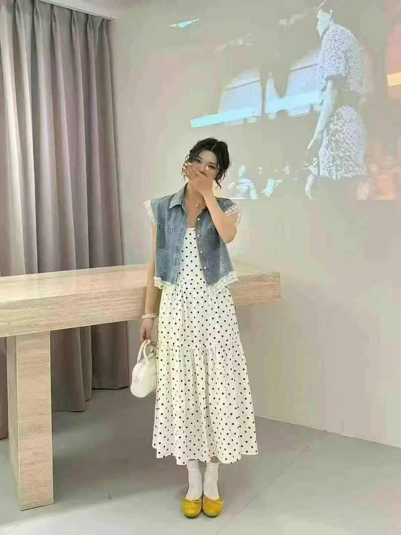 【2601】女#马甲上衣+吊带裙【两件套】