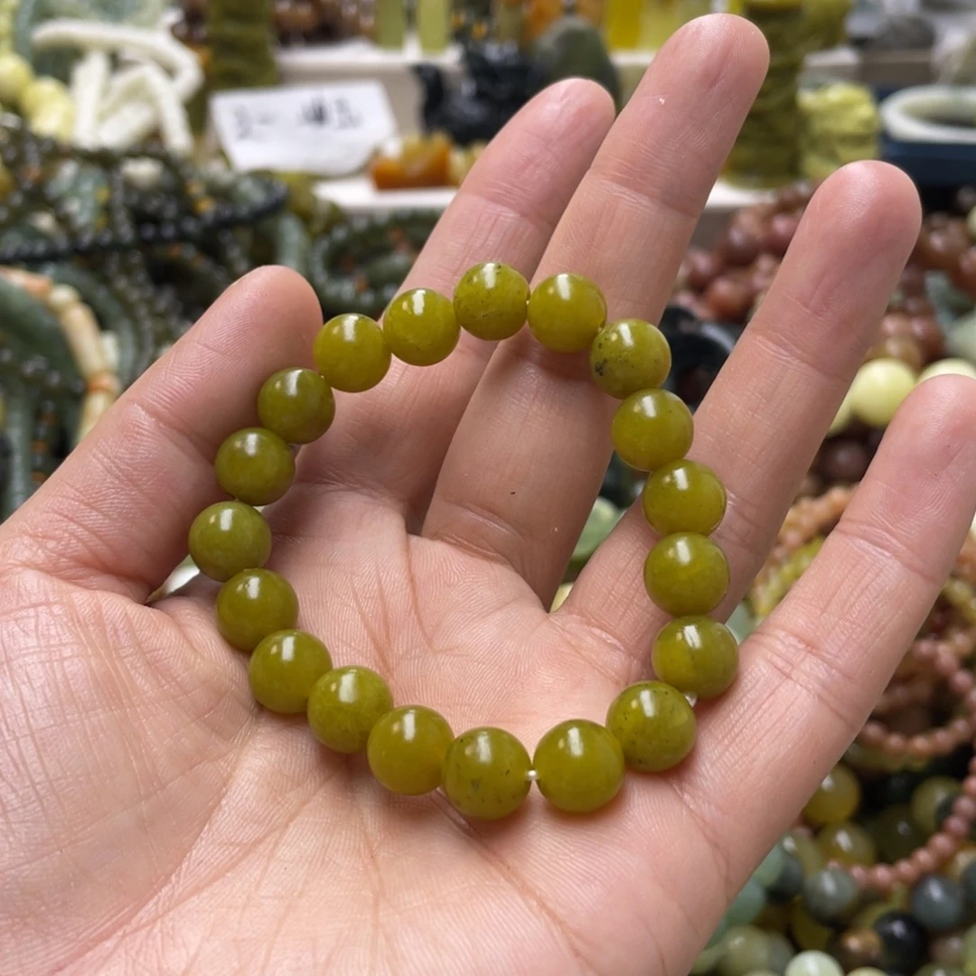 蛇纹石玉手链未镶嵌
