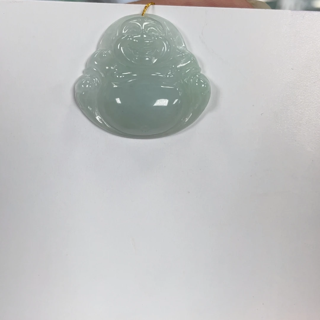 大***手翡翠未镶嵌颈饰佛公