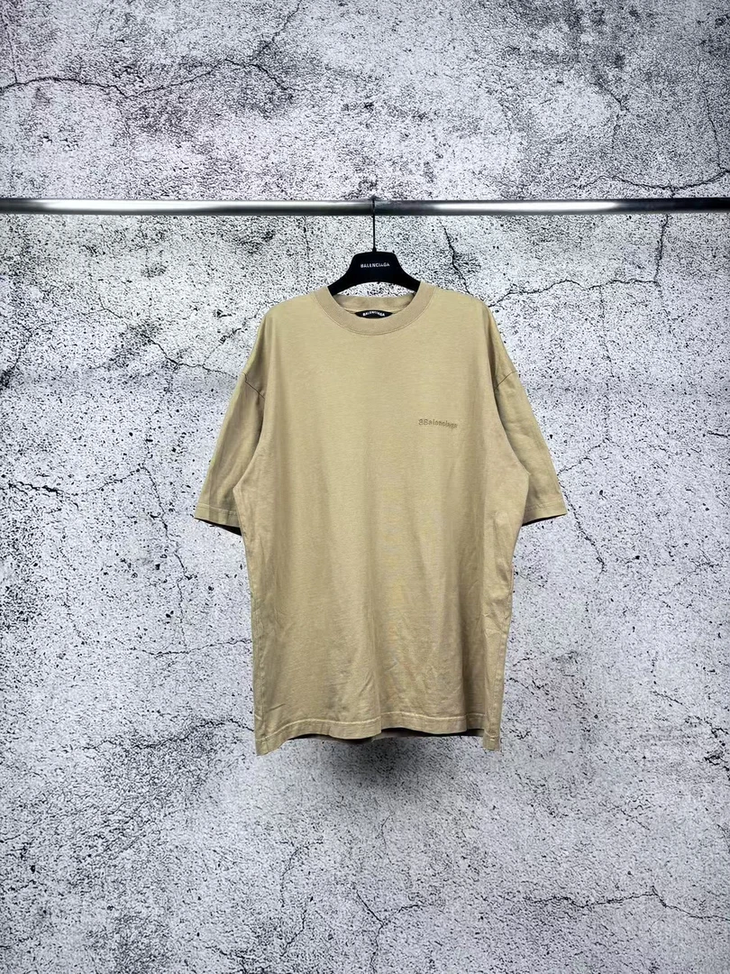 未使用 Balenciaga/巴黎世家 反B刺绣T恤/XS码/RN0212