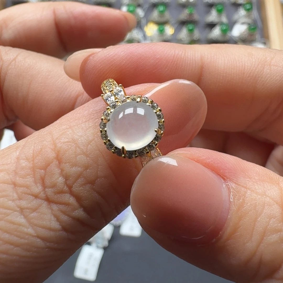 翡翠银S925镶嵌戒指27