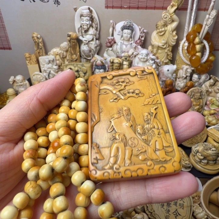 金***鱼猛犸象牙吊坠9888888888