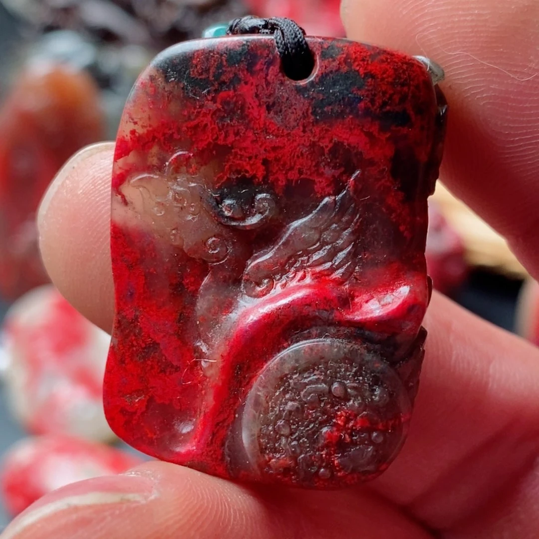 昌化鸡血石昌化鸡血石挂件