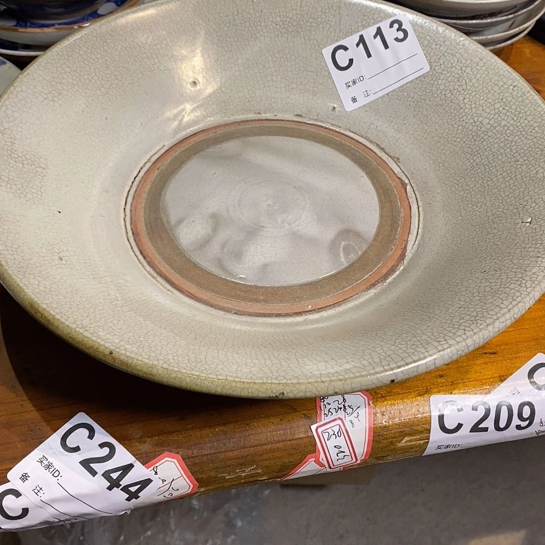 盖碗牛*开片大碗大盘白色