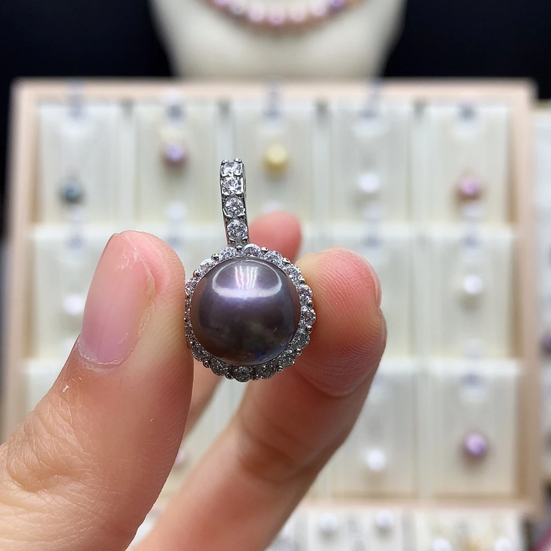 颈饰合金淡水珍珠