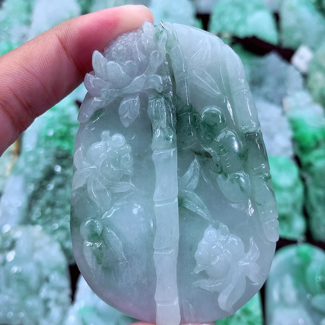 翡翠未镶嵌吊坠(不含链)