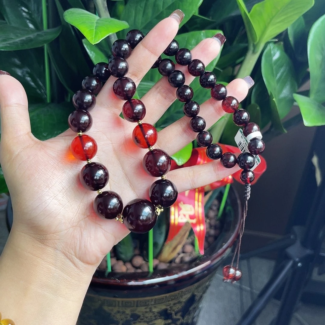 琥珀手链未镶嵌项链